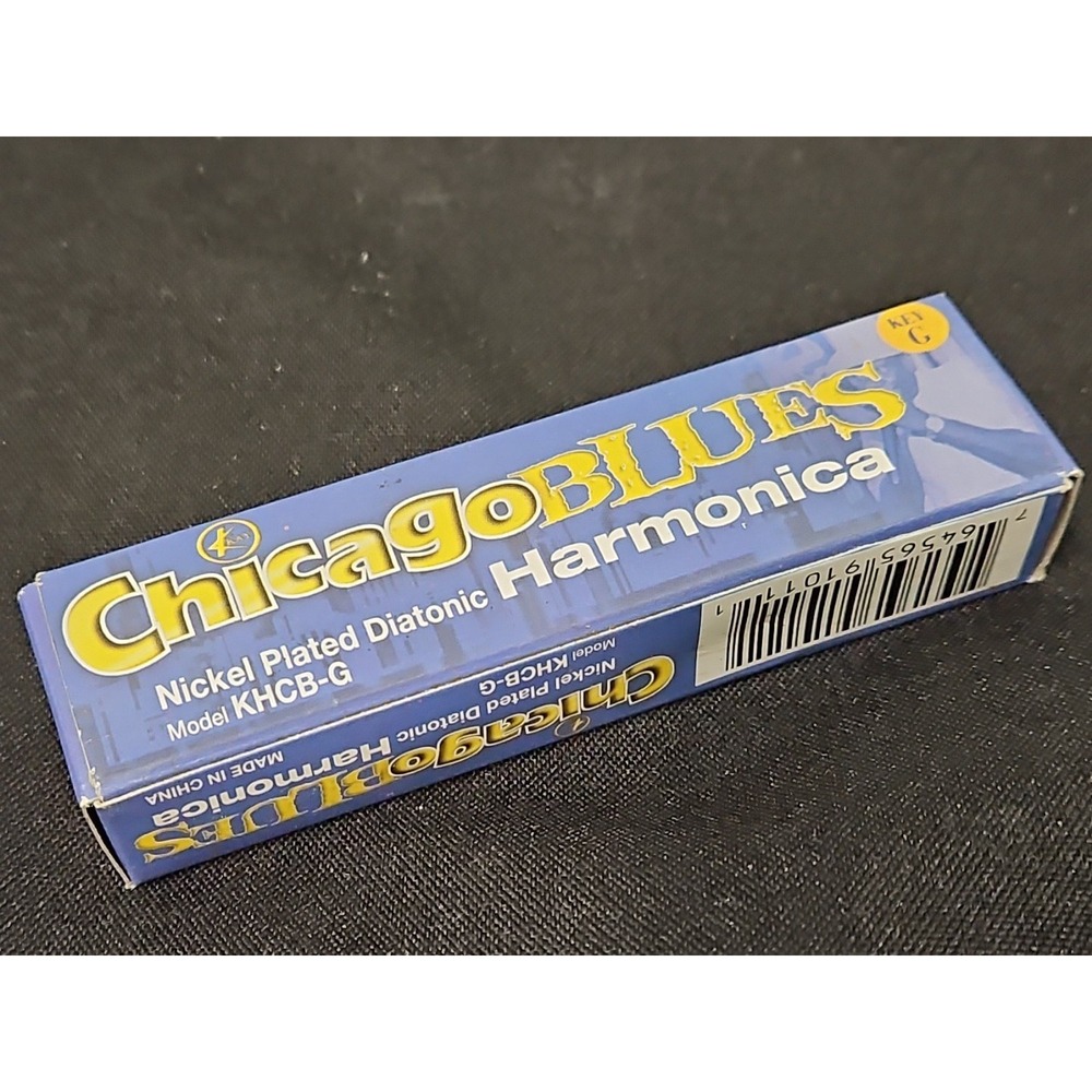Kay Harmonics Chicago Blues Harp Diatonic Harmonica 10 Hole G Key KHCB-G